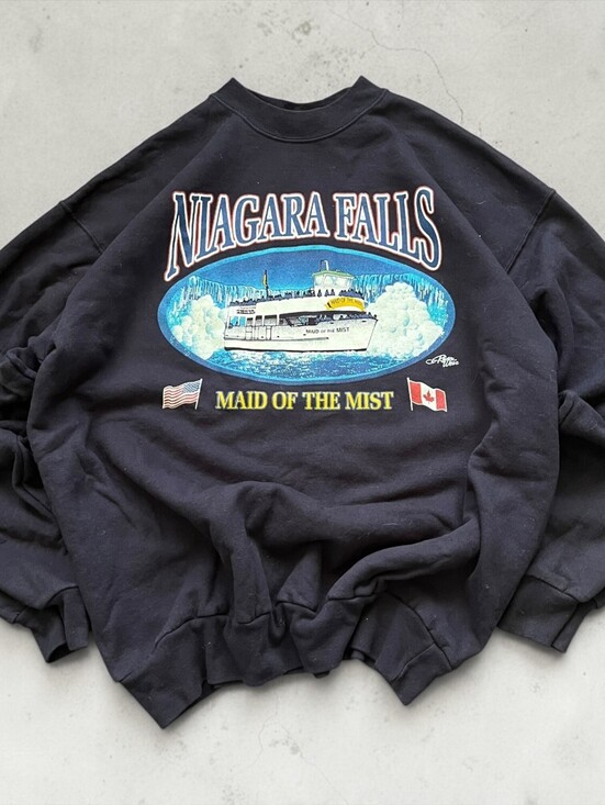 Other - Vintage 90s Niagara Falls Maid of the Midst Graphic Crewneck Sweatshirt Large